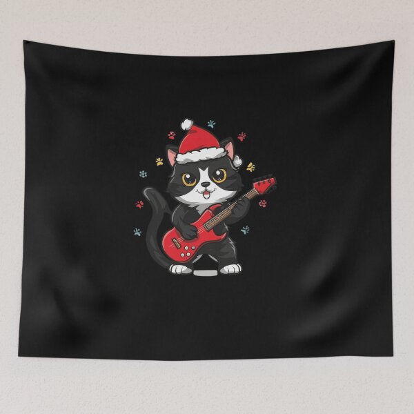 Item preview, rock cat playing guitar rock kitty funny GUITAR CAT, rock cat playing guitar rock kitty funny designed and sold by UMIARTS ⭐⭐⭐⭐⭐.
