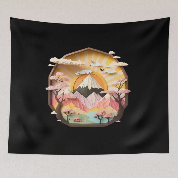 Item preview, 3D Mountain Fuhi Japan Japanese Landscape designed and sold by JAPANISTICstore.