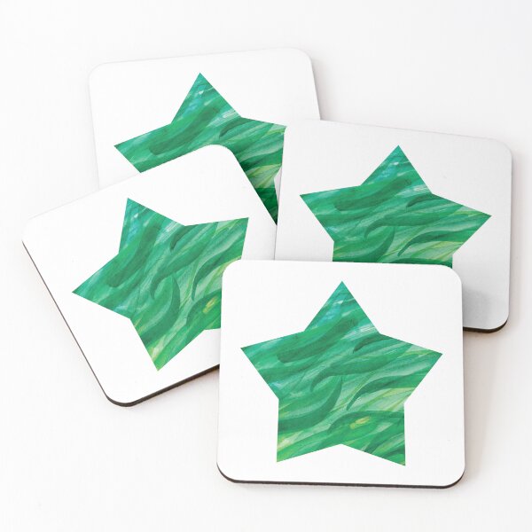 Item preview, Deep Green Sea Waves Star designed and sold by Alexandria Levin.