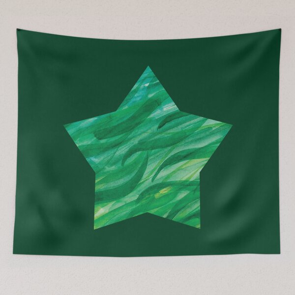 Item preview, Deep Green Sea Waves Star designed and sold by Alexandria Levin.