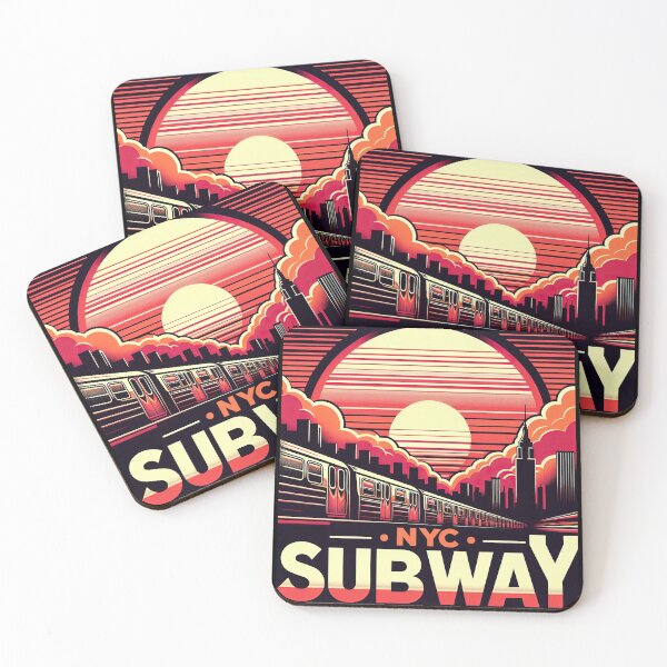 Item preview, New York Subway Retro NYC Subway Train designed and sold by MayaDelaye.