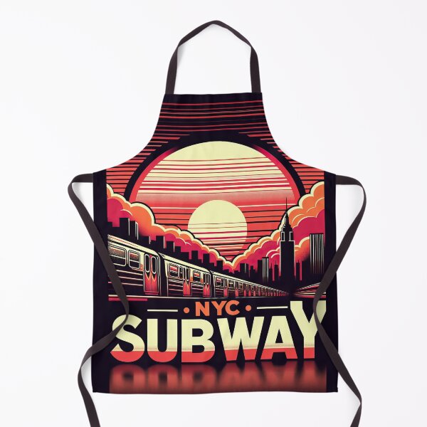Item preview, New York Subway Retro NYC Subway Train designed and sold by MayaDelaye.