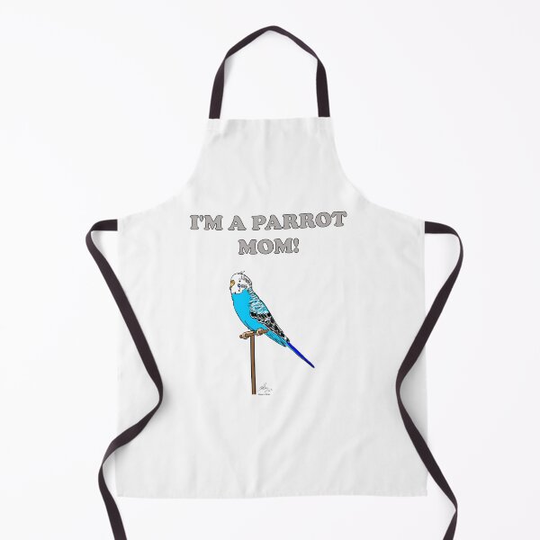 Item preview, I'm a Parrot Mom - Blue Female Budgie designed and sold by Laughing Parrot Studio.