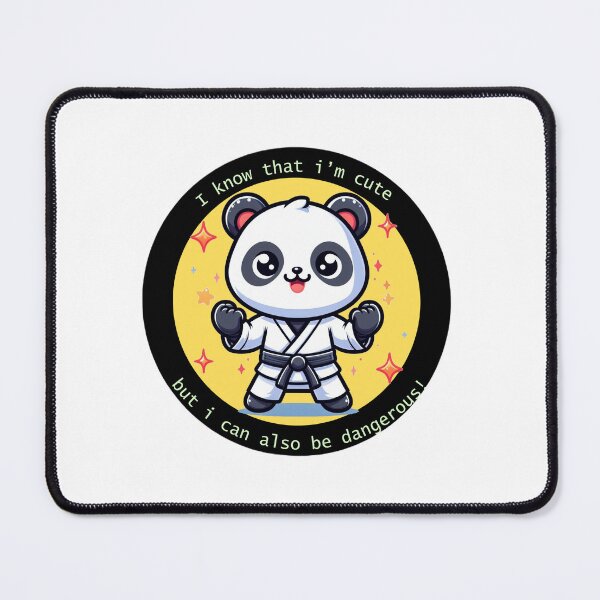 Item preview, Animated panda in karate suit kawaii style designed and sold by polko721.