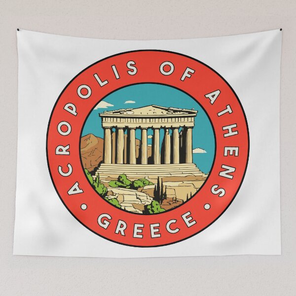Item preview, Acropolis of Athens Greece Decal designed and sold by Decal Mania.