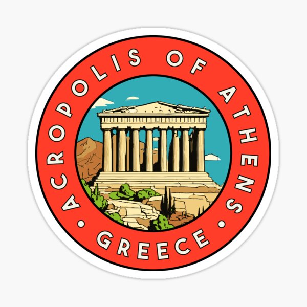 Item preview, Acropolis of Athens Greece Decal designed and sold by zsonn.