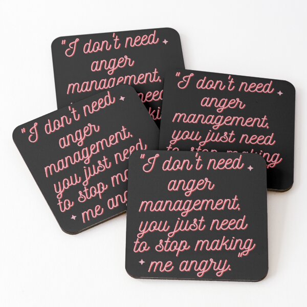 Item preview, "I don't need anger management, you just need to stop making me angry." Sarcastic Quote designed and sold by Bananobanini.