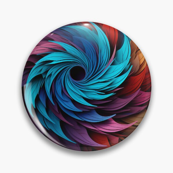 Item preview, estampado decorativo fractal de colores profundos designed and sold by dcrc.