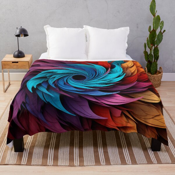 Item preview, deep colorful fractal decorative print designed and sold by dcrc.