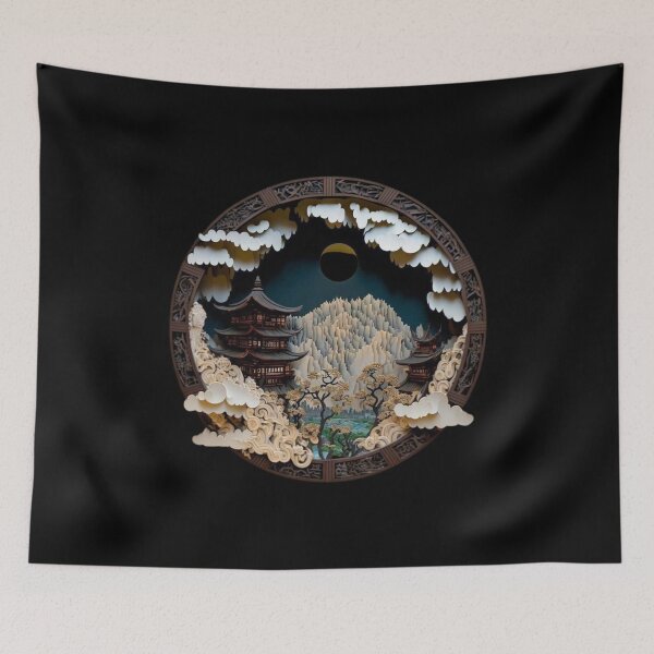 Item preview, 3D Landscape Night Japan Sublime designed and sold by JAPANISTICstore.
