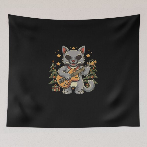 Item preview, rock cat playing guitar, rock cat playing guitar rock kitty funny GUITAR CAT designed and sold by UMIARTS ⭐⭐⭐⭐⭐.