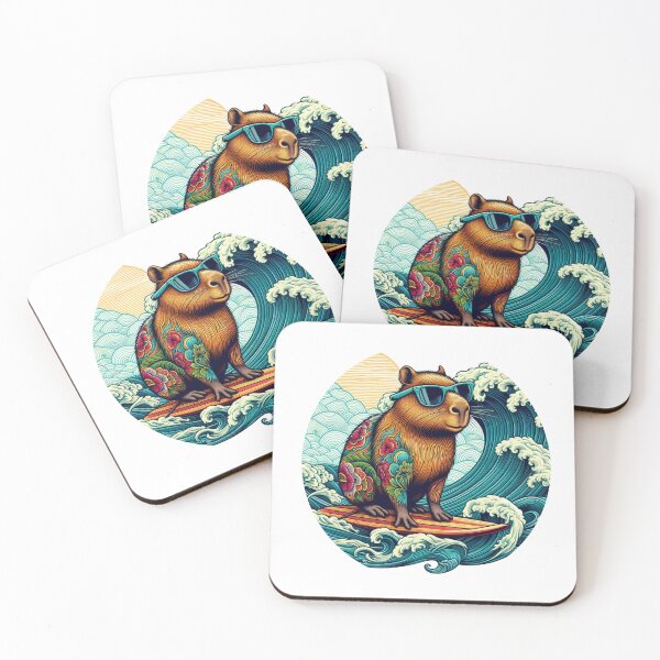 Item preview, JAPAN SURFER CAPYBARA designed and sold by Cesarartman.