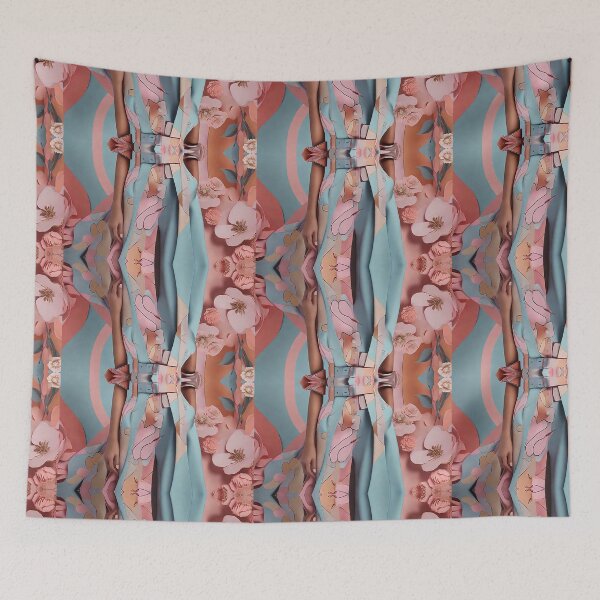 Item preview, Mirror beautiful flowers in pink tones woman fashion style designed and sold by Carlos Gudino.