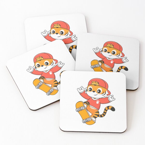 Item preview, A tiger cub on a skateboard designed and sold by MARRTDESIGN.