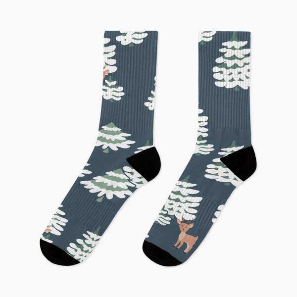 Aperçu de l'œuvre Forêt d'hiver bleu foncé créée et vendue par ChallaDesign.