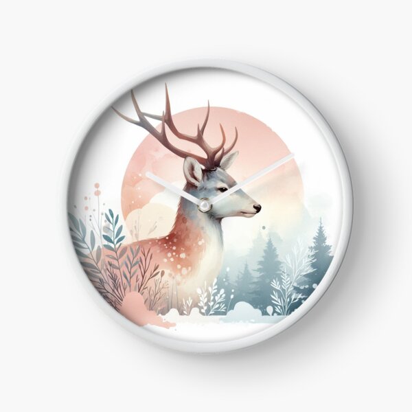 Item preview, Deer with big horns and forest background designed and sold by FurryBliss.