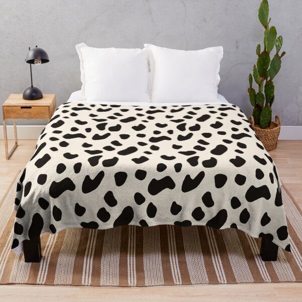 Item preview, Black Dalmatian Patches on Beige designed and sold by CushyNest.