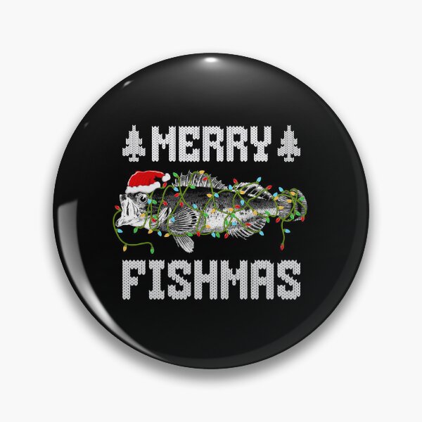 Item preview,  Merry Fishmas Ugly Christmas Sweater Funny Fishing designed and sold by Smix Pixels.