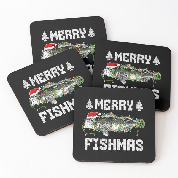 Item preview,  Merry Fishmas Ugly Christmas Sweater Funny Fishing designed and sold by Smix Pixels.