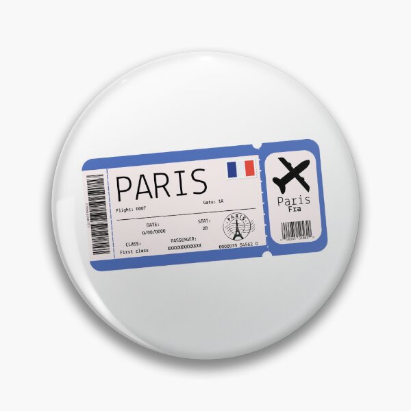 Item preview, Paris boarding pass designed and sold by StudioPandC.