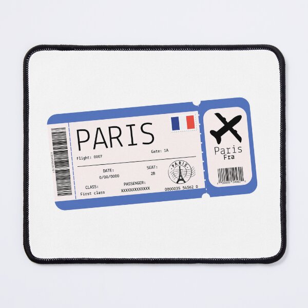 Item preview, Paris boarding pass designed and sold by StudioPandC.