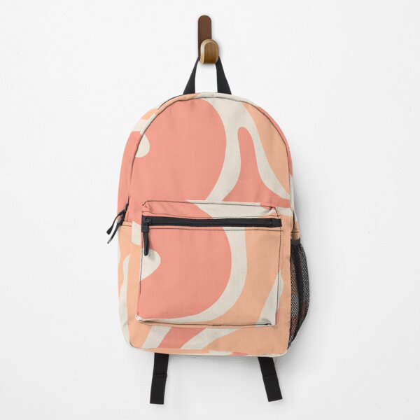Item preview, Peach and Pink Smooth Contours Retro Modern Abstract Pattern designed and sold by kierkegaard.