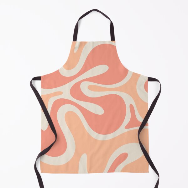 Item preview, Peach and Pink Smooth Contours Retro Modern Abstract Pattern designed and sold by kierkegaard.