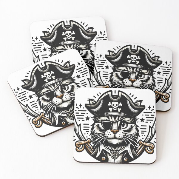 Item preview, Pirate cat designed and sold by LongIslandDesgn.