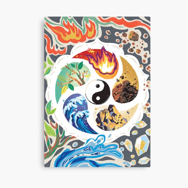 5 elements Canvas Print