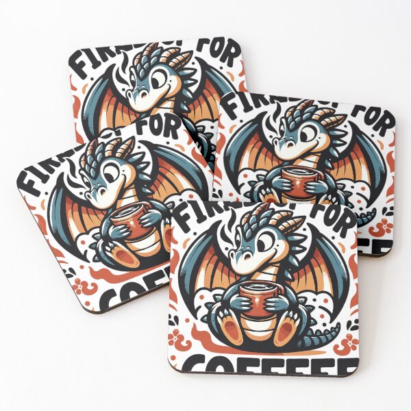 Item preview, Coffee loving dragon designed and sold by LongIslandDesgn.