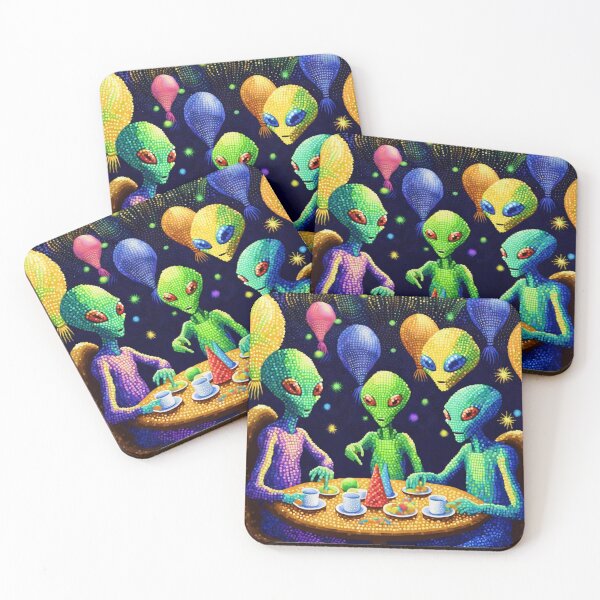 Item preview, Space children eating dinner. designed and sold by Zofia Sosnecka.