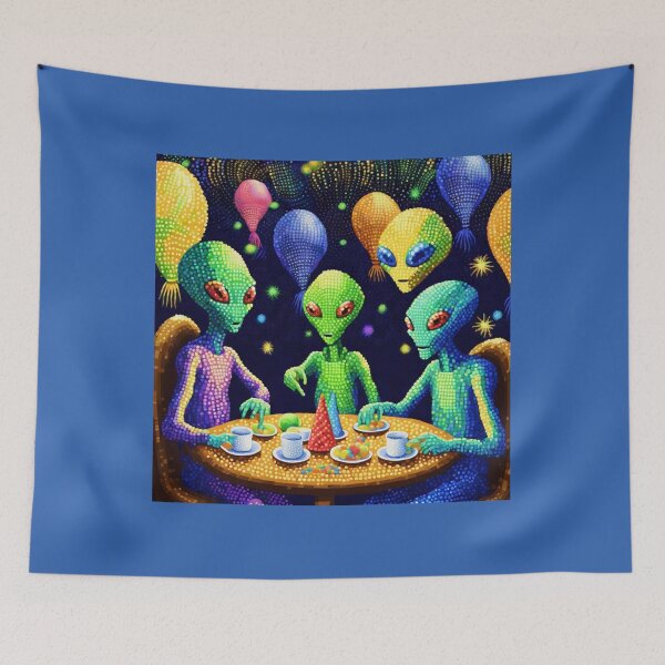 Item preview, Space children eating dinner. designed and sold by Zofia Sosnecka.