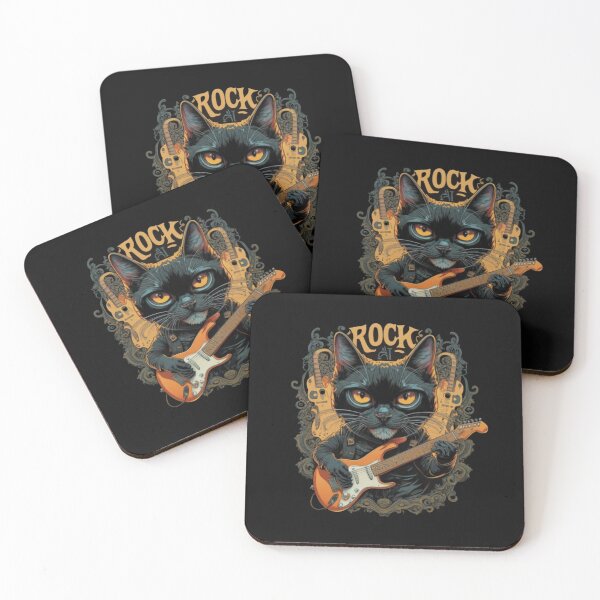 Item preview, rock cat playing guitar rock kitty funny GUITAR CAT, cat rock 2024 designed and sold by UMIARTS ⭐⭐⭐⭐⭐.