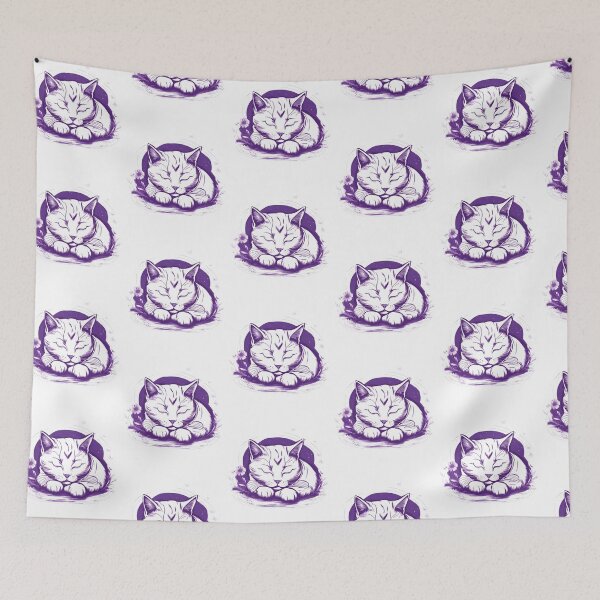 Item preview, purple kitten nap designed and sold by Catophile.