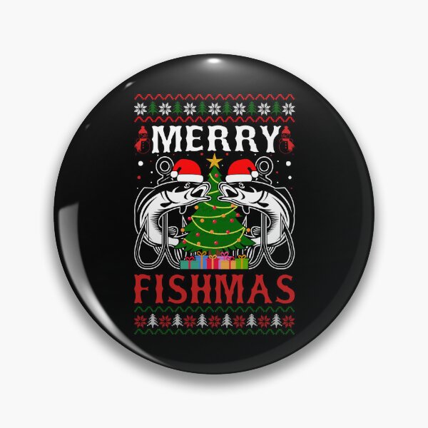 Item preview,  Merry Fishmas Christmas Tree Fish with Lights Funny Fishing sweater  designed and sold by Smix Pixels.