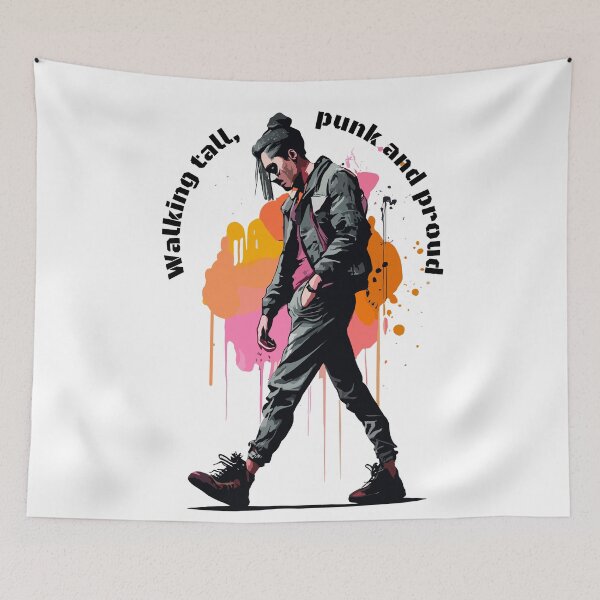 Item preview, Walking tall, punk and proud designed and sold by Concept-Hub.