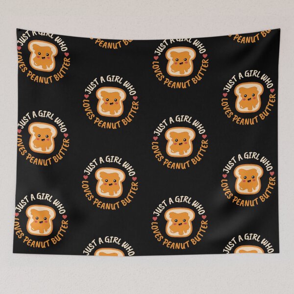 Item preview, Just A Girl Who Loves Peanut Butter | Gifts For Vegans Vegetarians Peanut Butter Lovers designed and sold by AgataMaria.