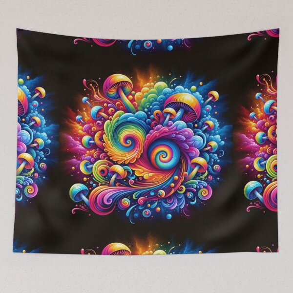 Item preview, Psychedelic Art Mushrooms designed and sold by ocorvo.