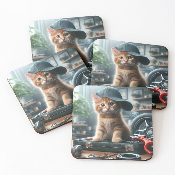 Item preview, Cat Mechanic designed and sold by All-Kittens.