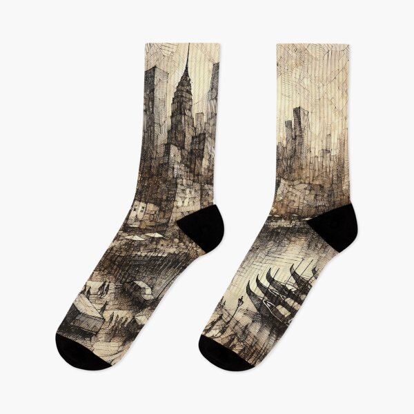 Item preview, Whispers of the City Skyline designed and sold by PictorialWhimsy.