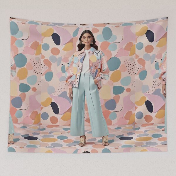 Item preview, Attractive woman fashion in spring pink colors designed and sold by Carlos Gudino.