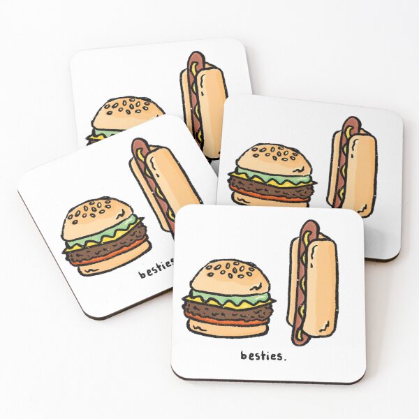 Item preview, hotdog hamburger besties designed and sold by Julie Wakefield.