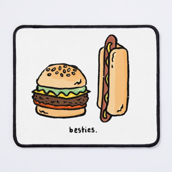 Item preview, hotdog hamburger besties designed and sold by Julie Wakefield.