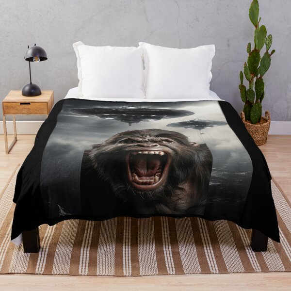 Item preview, Gorilla Selfie with UFOs designed and sold by Master-Print.