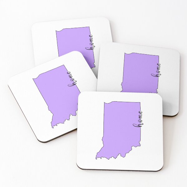 Item preview, Indiana Is My Home | Purple Home State Outline -  designed and sold by PurpleLoveStore.