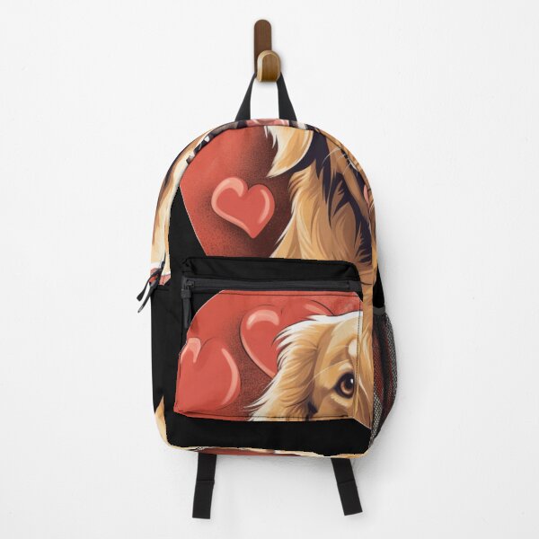 Artikelvorschau, Golden Retriever Valentine – Amors goldener Welpe entworfen und verkauft von happy-roars.