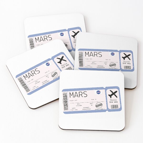 Item preview, Mars space boarding pass designed and sold by StudioPandC.