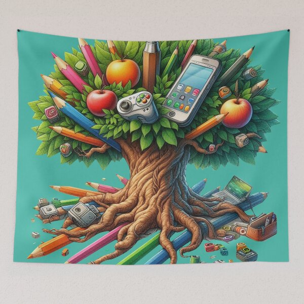 Item preview, Banyan Tree of Pencils and Gadgets designed and sold by ComputerContent.