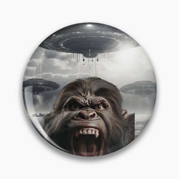 Item preview, Gorilla Selfie with UFOs designed and sold by Master-Print.