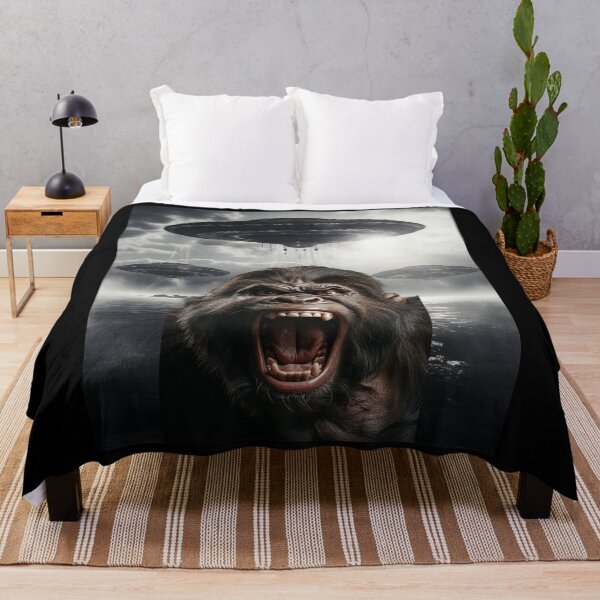 Item preview, Gorilla Selfie with UFOs designed and sold by Master-Print.